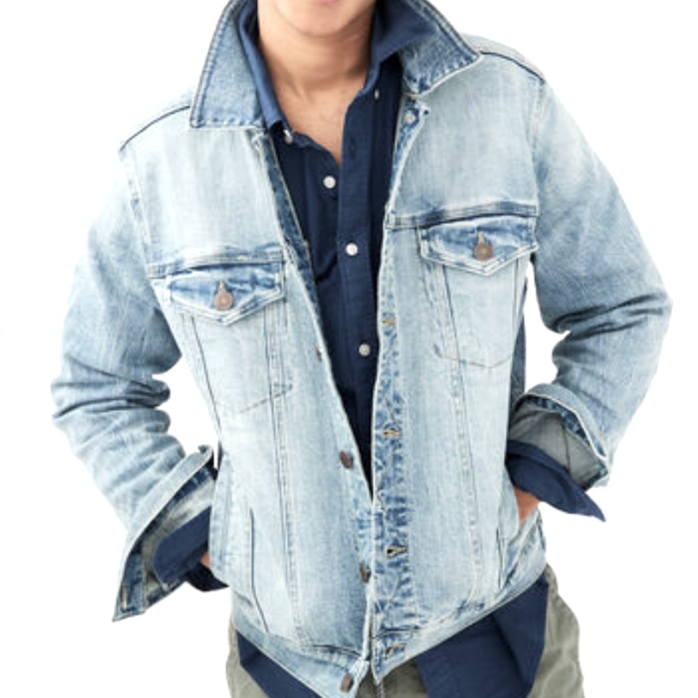 Light Wash Stretch Denim Jacket